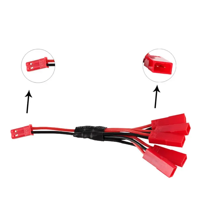 JST вилка от 1 до 5 зарядный разветвитель 3 7 в Lipo кабель провод шнур для Wltoys V959 V222 V212
