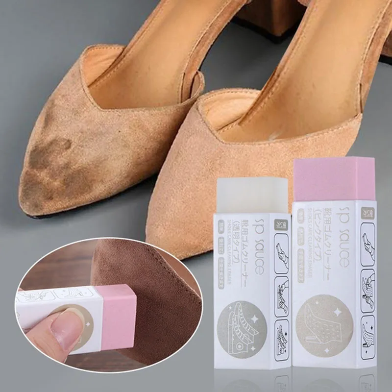 2Pcs Shoe Cleaning Eraser Suede Sheepskin Matte Leather And Leather Fabric Care Shoes Leather Cleaner White Shoes Cleaner Care 4