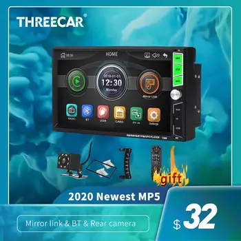 

General 2 Din Autoradio Bluetooth Car Radio Stereo MP5 Player Auto Multimidia 7'' Mirror Link Android/IOS Camera 2din 1024*600