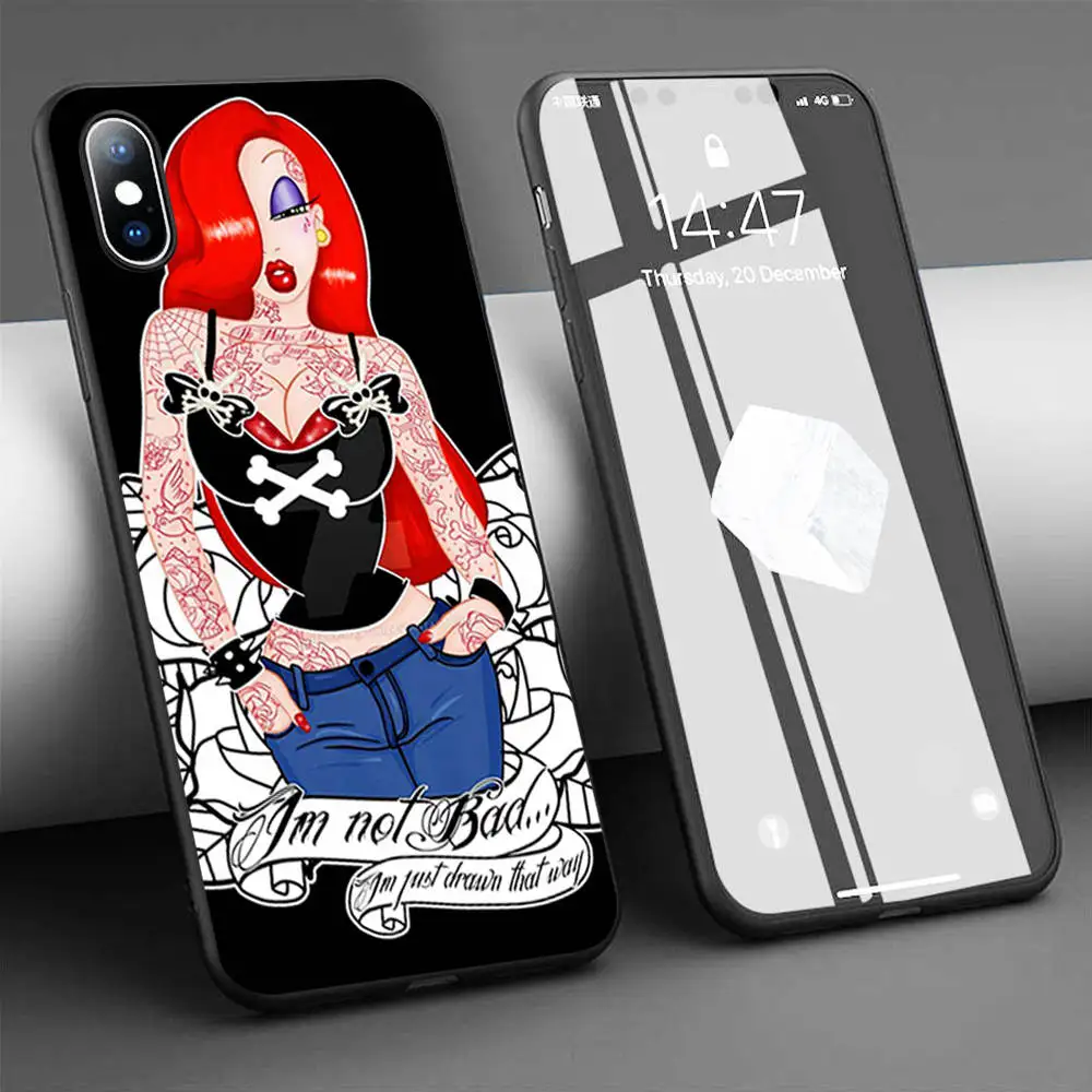 Coque Джессики Рэббит с татуировками чехлы для мобильного телефона из мягкого