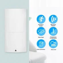 Détecteur de mouvement infrarouge filaire et micro-onde, double technologie, capteur de mouvement PIR, sortie NC pour système d'alarme de sécurité domestique anti-cambriolage