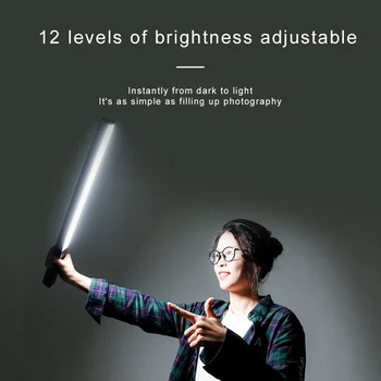 

RGB Colorful Photography Fill Light Brighter Photo Hand-held External Video Can Be Adjusted Temperature Color Night Shooting