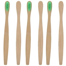 12pcs Set Hotel Using Natural Bamboo Toothbrush Soft High Quality Green Bamboo Environmental Protection Tooth Brush for Adults