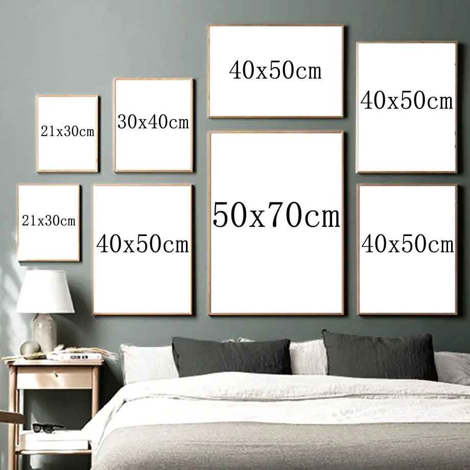 Waliicorners Wall Art White Flower Desert Dried Grass Reed Sand Nordic Posters Wall Pictures For Home Decor 5 空白1