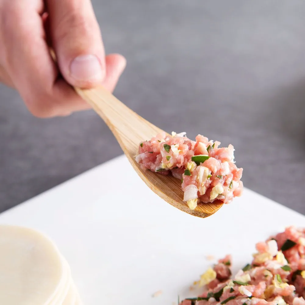 2 шт. деревянная лопатка скребок для пельменей Wonton торт крем масло кухонная лопатка бамбуковые инструменты для выпечки кондитерских изделий