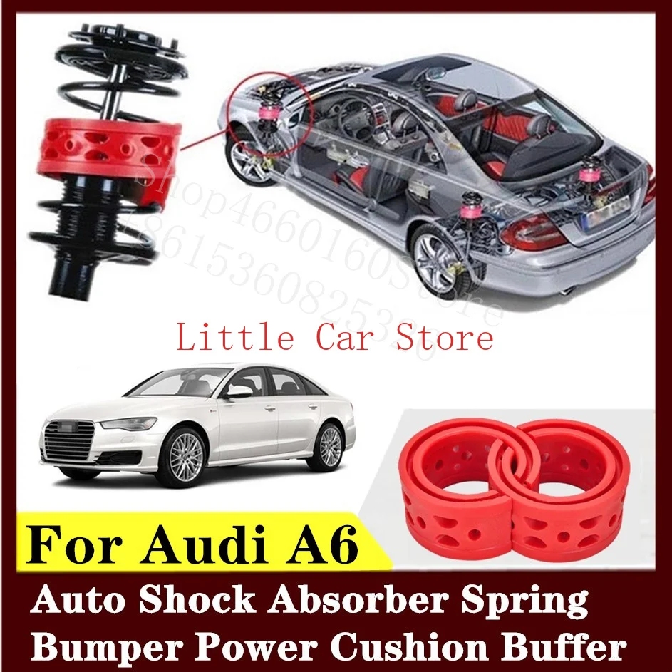 

2PCS Front Rear Suspension Shock Bumper Spring Coil Cushion Buffer For Audi A6