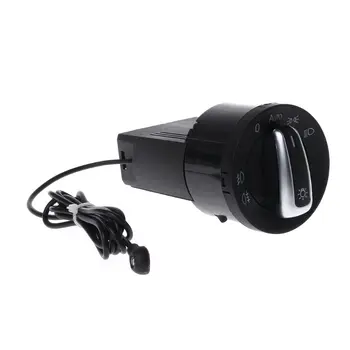 

Auto Headlight Chrome Switch Plug For Golf 4 Jetta MK4 Passat B5 U90C