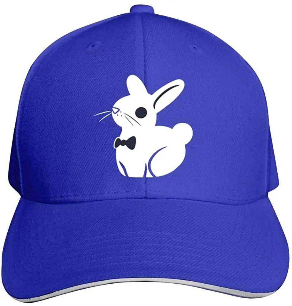 Унисекс бейсболки Необычные Банни Регулируемая остроконечная шляпа сэндвич