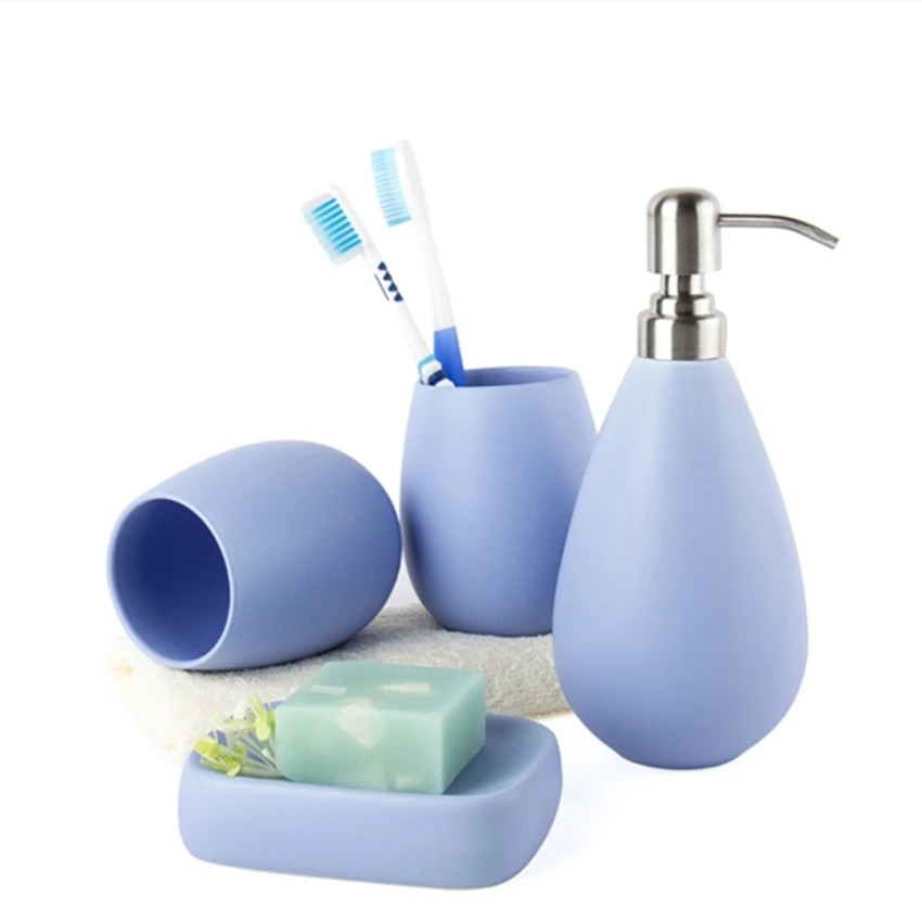 DecoTalk аксессуары для ванной комнаты Набор скандинавские керамические наборы для ванной 4 шт. набор персональных поставок комплекты отель мыть люкс