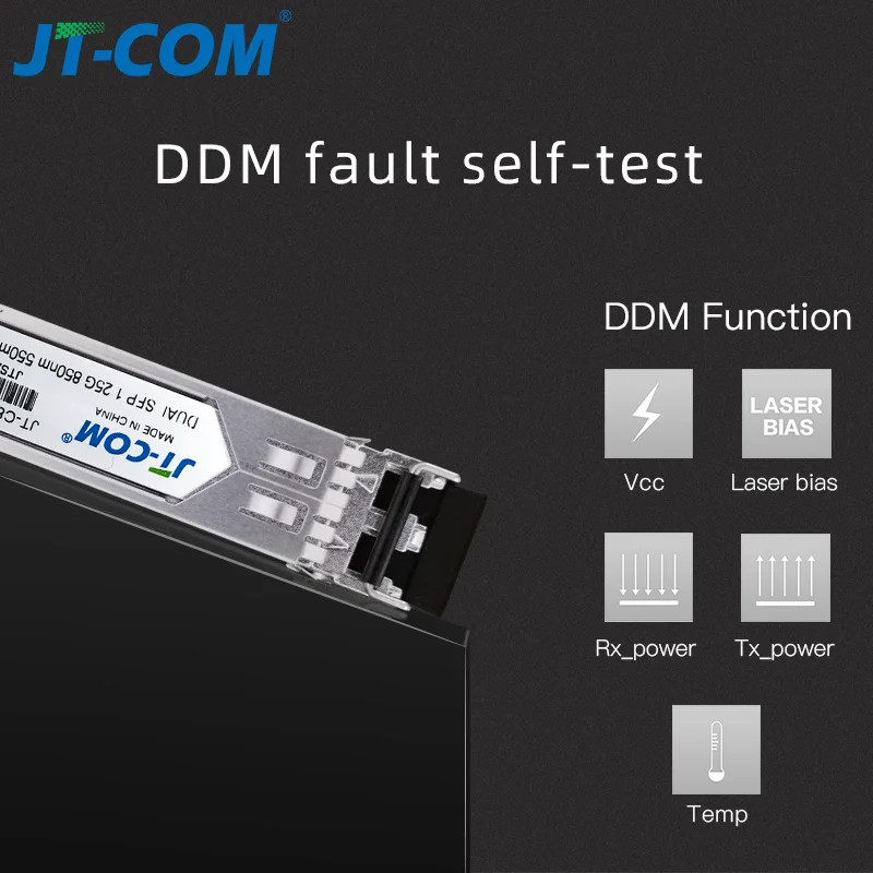 1000Mbps Mini Gbic 850nm 550m SFP Transceiver Module Gigabit Multimode Duplex LC DDM Compatible with Cisco/Mikrotik Switch