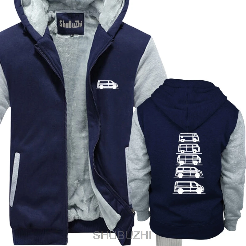 Транспортеры Campers в маскировке Толстовка-T4 Tag Van-Geschenk меховой ватер мужская куртка толстые толстовки евро размер sbz4488 - Цвет: navy grey