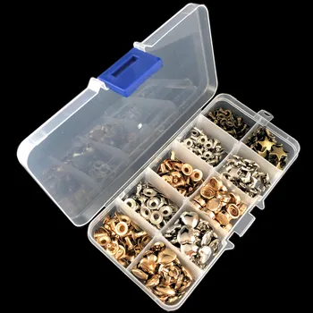 

YORANYO 170 Sets Mixed Heart Studs Star Rivets Spots Fashion Round Rivet For Bags Belts Shoes Wallets Crafting Shipping Free