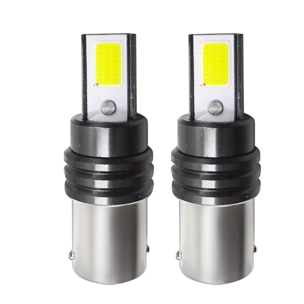 2 шт./компл. встроенный драйвер IC 12 V-14 V 1156 T20 T15 светодиодные задние фары Дневные стоп-сигнал Белый