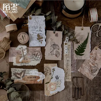 

8Sheets/PACK Retro Nature Vintage Paper Sticker Diary Planner Stickers Scrapbooking School Office Supplies Bullet Journal sl2456