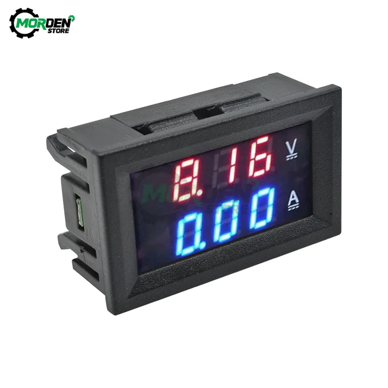 50A DC Digital Ammeter With Hall Sensor - LED Display Current Gauge For Car, RV, Motorcycle Battery Monitoring