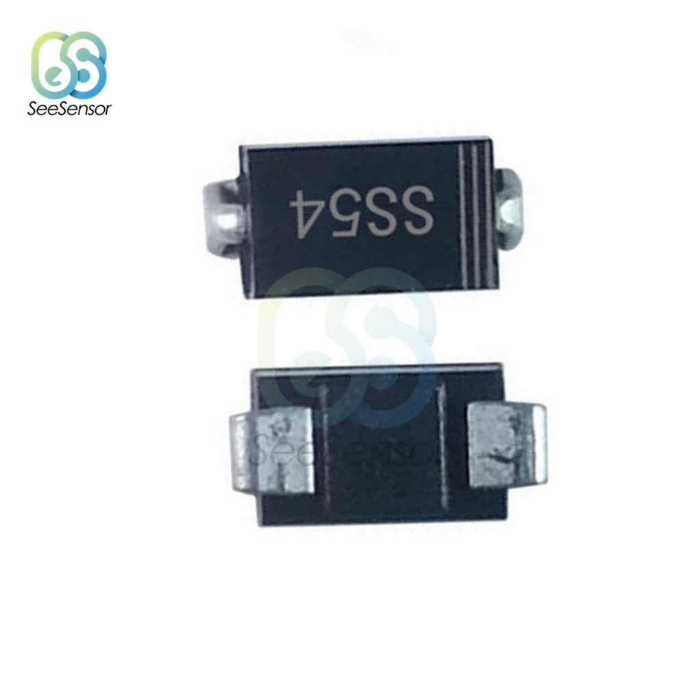 10 шт./лот SMA SMD диод Шоттки SS54 DO-214AA