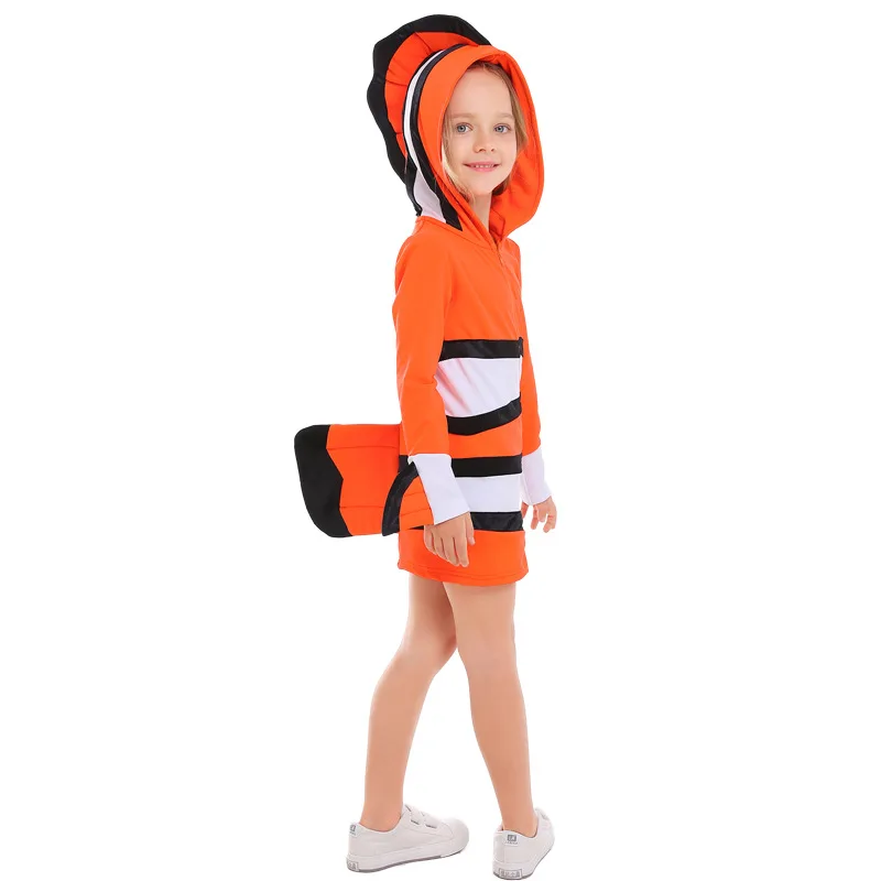 Cena Clown Fish kostium rodzice i dzieci z motywem oceanicznym Party Cosplay tkaniny przedszkole Holiday Performance Costume