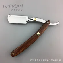 Handle Razor Holder Blood Wooden Handle Razor Eyebrow Knife Holder Vintage Razor Shaving Knife G1106