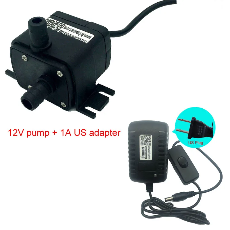 SR180B 12 В DC насос с водяным охлаждением циркуляционный 245-350л/ч скалистый Фонтан Водяной насос 2,1-3 м большая голова рыботерапия циркуляция