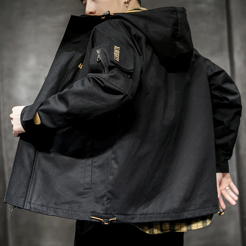 

MEN'S Coat Spring And Autumn 2019 New Style Popular Trend Spring And Autumn Cowboy Handsome Workwear MEN'S Jacket Cotton Clothes
