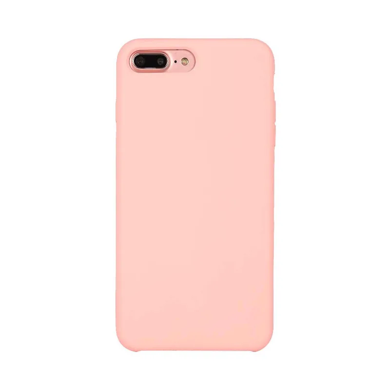 Роскошный официальный жидкий силиконовый чехол для iPhone 11 Pro Max X XS XR iPhone 6 S 6 S 7 8 Plus 6Plus 7Plus 8 Plus чехол для телефона - Цвет: Розовый