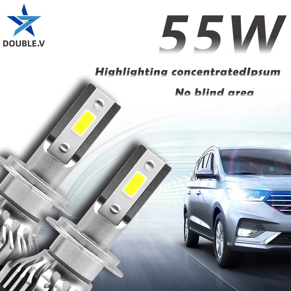 Car Led Lamp H1 H3 6000K H4 H11 H7 Headlights 12V 24V 36V bulb Lampada H1R2 9005 HB3 9006 HB4 Fog Light e90 golf 7 | Автомобили и