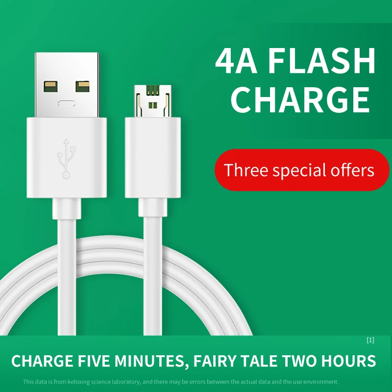 Кабель Micro USB 4A для быстрой зарядки OPPO R15 R11S Samsung VOOC dash зарядка 5V4A R5 R8107 R8109 R7S R7 R7T Plus |