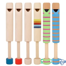 

Orff Pull The Wooden Flute Early Childhood Education Music Enlightenment Voice-Changing Musical Toys The Best Gift For Children