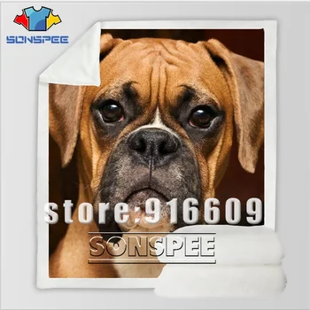 

Sofa Bedding patterned dj Office Harajuku winter warm Boxer Dog animal pug funny bedspread girl boy travel blanket Outing quilt