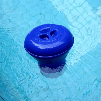 

8 inch Pool SPA Chemical Chlorine Dispenser Practical Multi-functional Classic Floating Tablet Feeder w/Thermometer