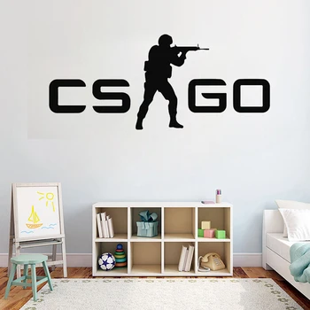 

Teens Room Decoration Decal Game Counter Strike Wall Sticker CS GO Wallpaper Vinyl Art Mural Home Decor DIY Stickers Y114