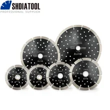 

SHDIATOOL 1pc Dia 4/4.5/5/7/9" Diamond Segmented Saw Blade with Multi Hole Cutting Disc for Hard Material Stone Ceramic Tile