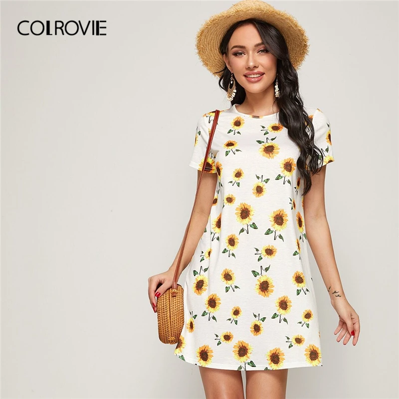 sunflower dress white