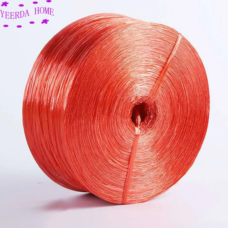Length 4400m Binding plastic rope Packing tie rope Red green flat