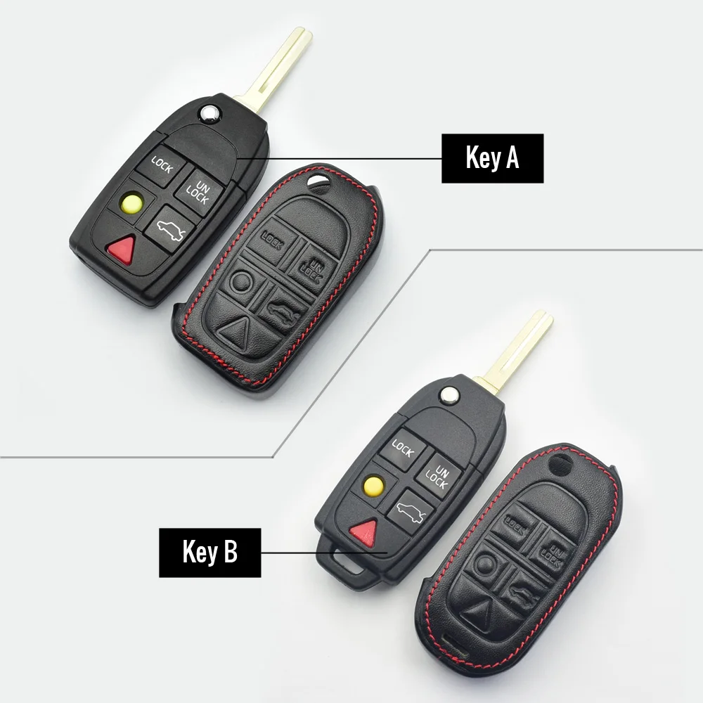 VOLVO 純正　レザー　キーフォブシェルカバー　V90CC Pro 値下げ〜8/21まで】VOLVO純正キーフォブシェルカバー - メルカリ