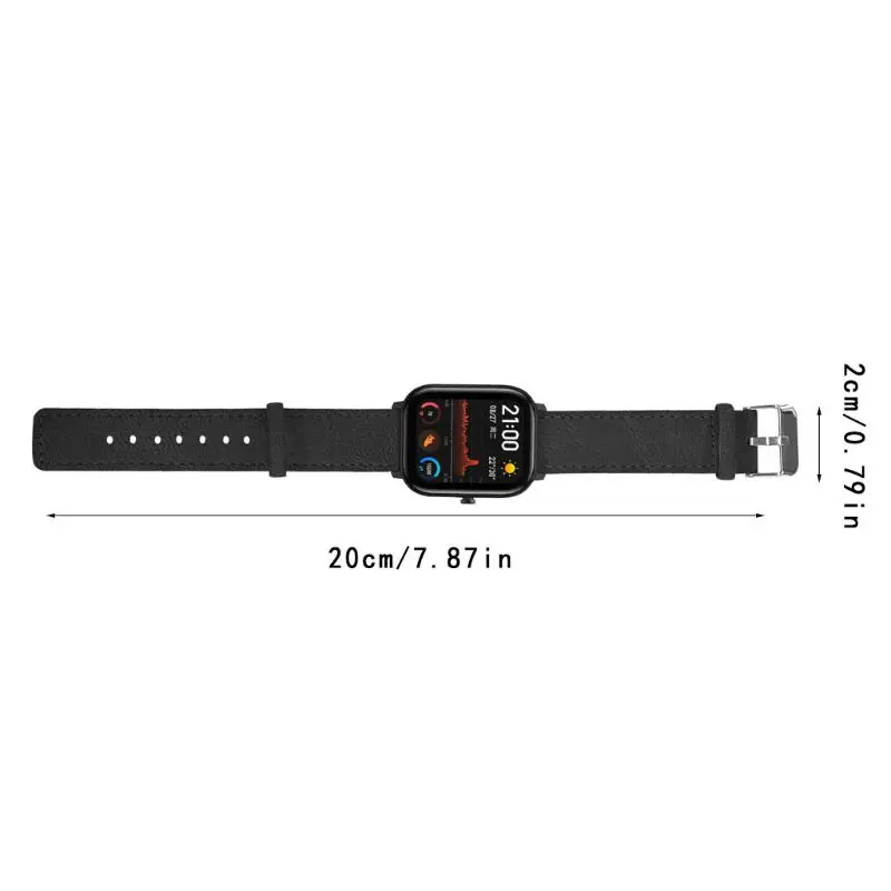 Винтажный ремешок из натуральной кожи для часов Huami Amazfit GTS Smart Watch
