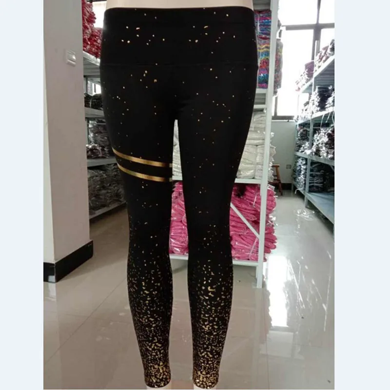 Женские эластичные леггинсы с высокой талией бесшовные облегающие штаны для