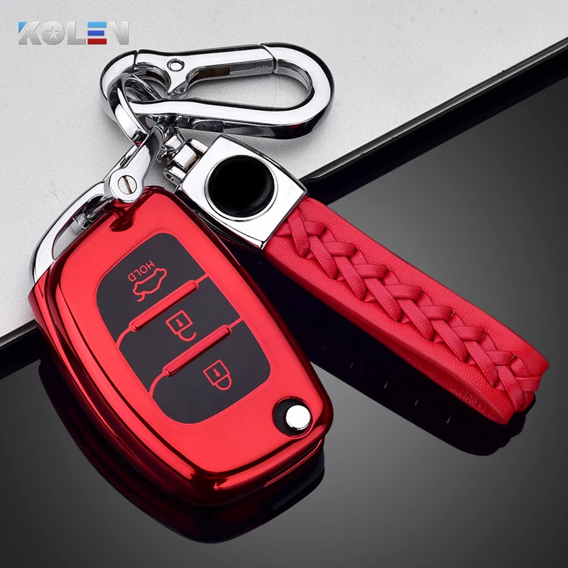 Cover chiave telecomando per Hyundai ix25 ix35 i10 i20 Solaris Tucson Sonata Santa Fe Sport elantra Creta Verna - Hba321d1e87ee49bea0d0bcfda2ba7286N