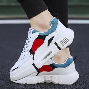 

2020 Fashion Men's Lace Up running Casual Sneakers mixed Color Male Student Flat Board Mesh Walking Shoes zapatos de hombre