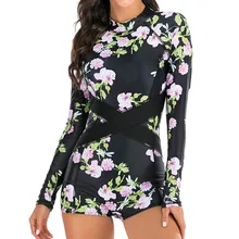 Женский купальник с длинным рукавом, купальник для серфинга, женский купальный костюм для женщин, Maio, цельные костюмы