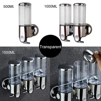 

Single Bottle Soap Dispenser 500ML1000ML Shampoo Lotion Shower Gel Foam Pump Bottles Wall Mounted Manual For Bathroom Lotion