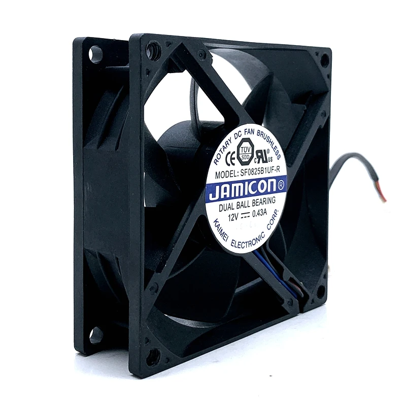 SF0825B1UF R ventilador para chasis de CPU, regulador de gran volumen de aire de velocidad, 12V, PWM, 8cm, convertidor de frecuencia de Control Industrial, y refrigeración| - AliExpress