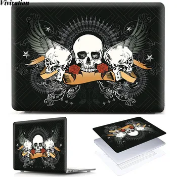 

For Macbook Air 11 A1370 A1465, MacBook Air 13, Huawei MateBook D15/ D14/ 13 Romantic Skull Prints PVC Laptop Replace Cover Case