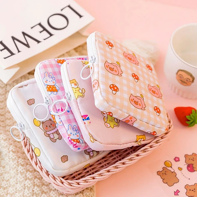 Waterproof Tampon Storage Bag Sanitary Pads Coin Purse Bag Travel Portable  Makeup Lipstick Pouch Cute Data
