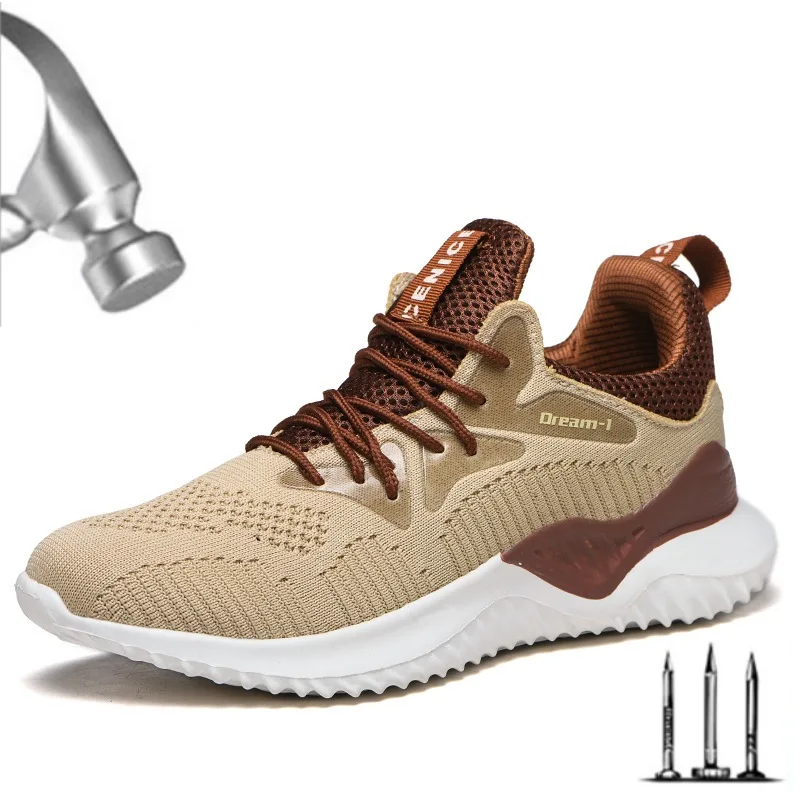 Дышащая рабочая обувь для защиты от пирсинга Мужская защитная легкая мужские