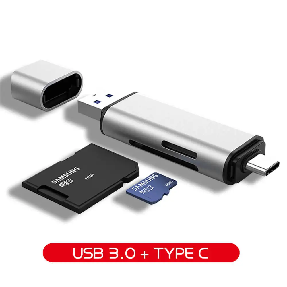 Кардридер Hannord USB 3 0 с Type C на SD Micro TF|Картридеры| |