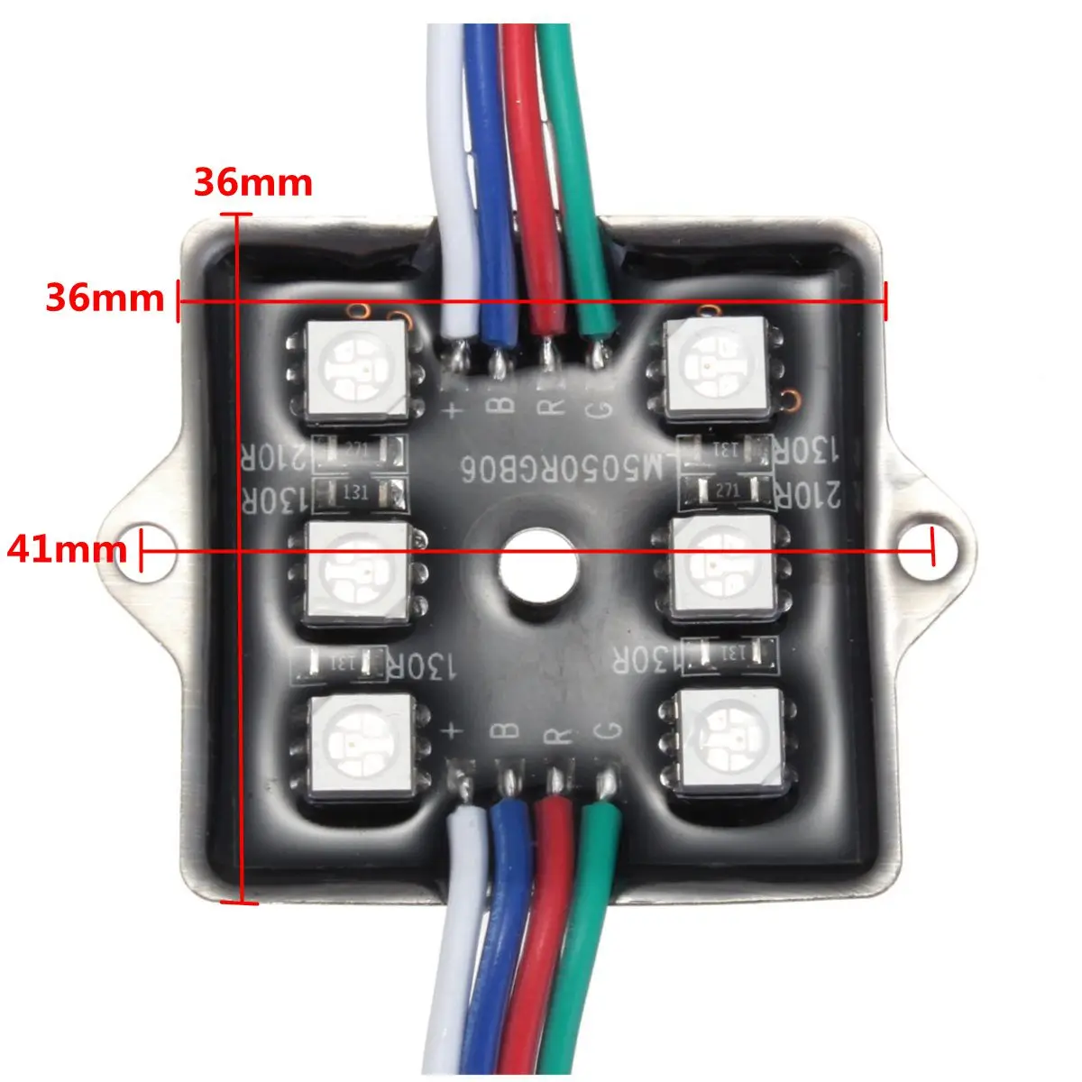 8 шт. светодиодный фонарик 5050SMD RGB цветной светодиодный универсальный для грузовика кровать/задняя коробка водонепроницаемый свет 12 В 48 светодиодный для фургон подсветка салона автомобиля
