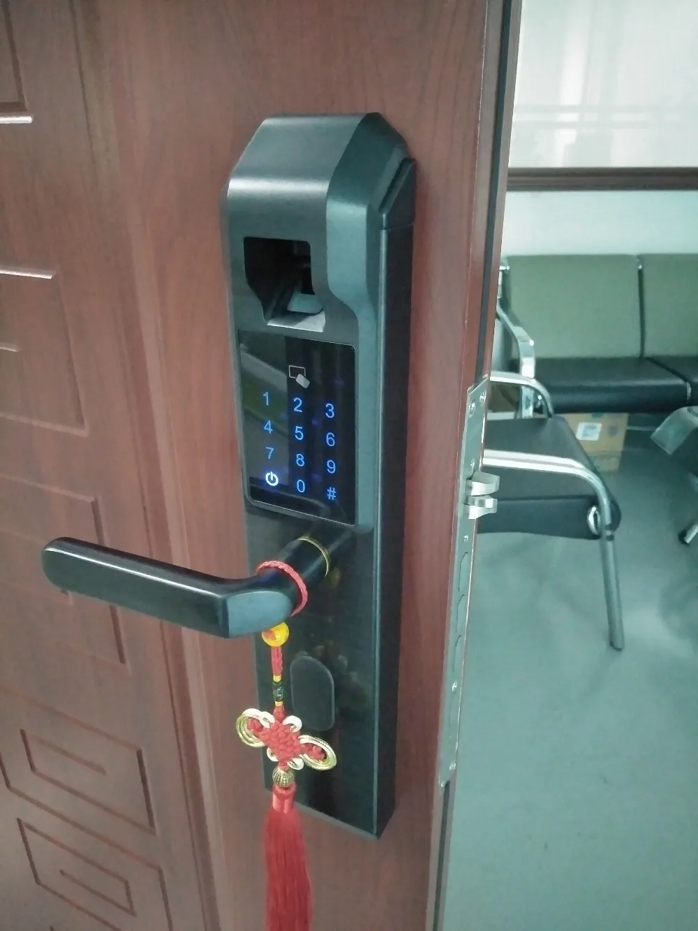 KPIOCCOK биометрический дверной замок с отпечатком пальца интеллектуальный электронный замок проверка отпечатков пальцев с паролем и RFID разблокировка