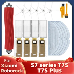 Repuestos para Xiaomi Roborock S7 / T7S Plus, bolsa de trapo, filtro Hepa, cepillo lateral, repuestos de aspiradora