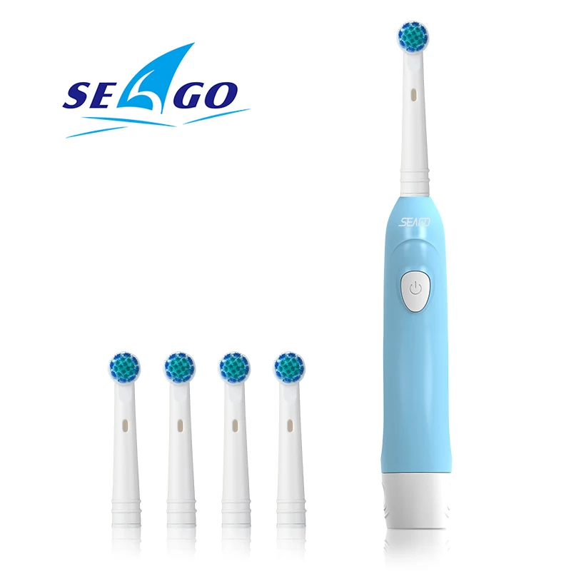 Seago SG-2004 Sonic Rotating Electric Toothbrush Adult Remove Battery Washable Electric Tooth Brushes with 5pc Replacement Brush Seago SG-2004 Sonic Rotating Electric Toothbrush Adult Remove Battery Washable Electric Tooth Brushes with 5pc Replacement Brush